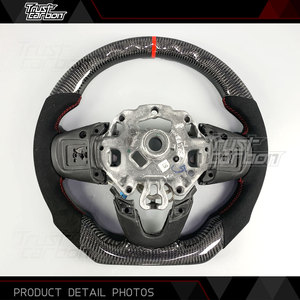 <span class=keywords><strong>Volant</strong></span> personnalisé noir forgé en fibre de carbone brillante avec poignée en daim pour <span class=keywords><strong>Mini</strong></span> Cooper Countryman Clubman S SE <span class=keywords><strong>JCW</strong></span> 2016-2023 - Product Image 5