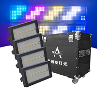 Luces Estroboscópicas LED RGB, Barra de Luces LED Blancas, 640*5050 Perlas LED, Frecuencia Estroboscópica de 1~30Hz, Luces Profesionales para Escenarios y Eventos
