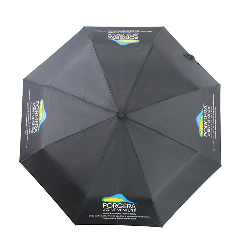 Wholesale china promotional Cheap 3 folding mini advertising custom rain Foldable Umbrella with Logo Prints umbrellas