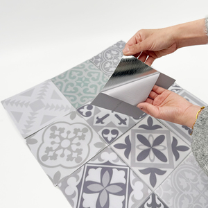 15 panneaux muraux en mosaïque autocollants de 15 cm, carreaux muraux en PVC imperméables et résistants au feu pour la rénovation de la cuisine et de la salle de bain - Product Image 4