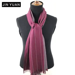 manufacturer wholesale double layers special weaving 85% silk and 15% cashmere scarf winter women check cashmere scarves shawl