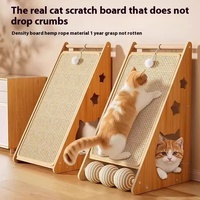 Sisal Cat Scratch Board mit kratz festem Holznest-Sofa Verschleiß festes Cat Claw Pad Cat Bed-zum Schleifen von Artefakten