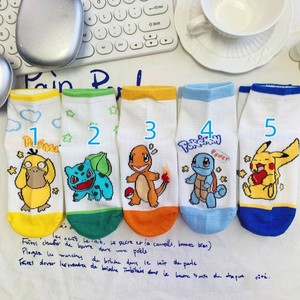 Chaussettes Pikachu longueur cheville, respirantes, absorbant la transpiration, pour femmes, design décontracté de dessin animé - Product Image 3