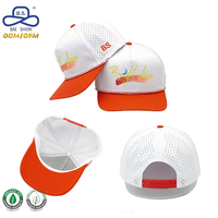 Casquette de golf unisexe d'été avec couleurs contrastées et trous respirants découpés au laser, certifiée BSCI GRS, pour le sport