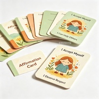 Cartes de méditation positives inspirantes de haute qualité, design personnalisé, pour femmes, éducation à la santé mentale