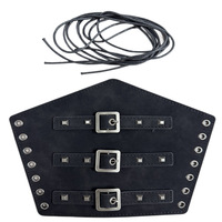 Bracelets de style médiéval rétro, accessoire de cosplay avec détails rivetés, protège-poignets d'inspiration steampunk pour hommes adultes