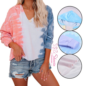 Design <span class=keywords><strong>de</strong></span> mode Blouse Dames Tie Dye Imprimé Pull Casual Streetwear Graphique Y2K Pull Hoodies Vêtements Pour Femmes - Product Image 1