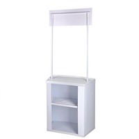 Table de catalogue d'étagère portative pliante de comptoir de promotion en plastique populaire