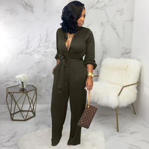 S9392 Tuta da <span class=keywords><strong>Donna</strong></span> Sexy e alla Moda, Stile Autunno-Inverno, Pantaloni Larghi - Product Image 6