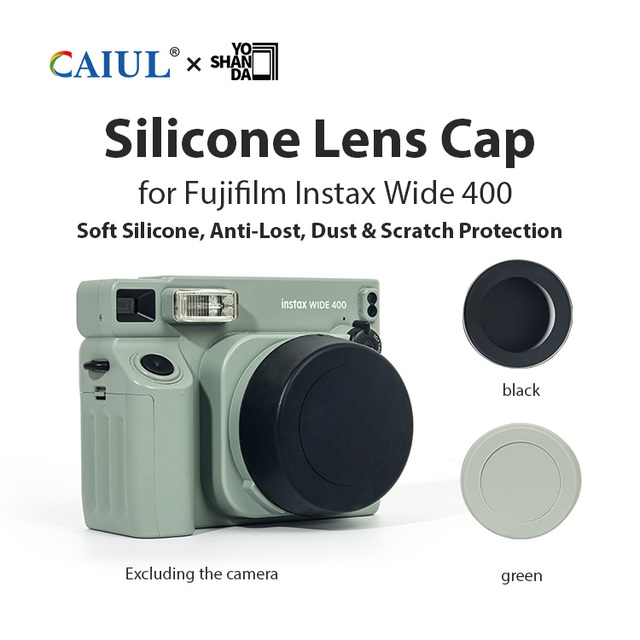 Wholesale camera len cover Wide 400 Dustproof Anti-scratch 43mm instax accessory Anti-lost Silicone camera lens cap