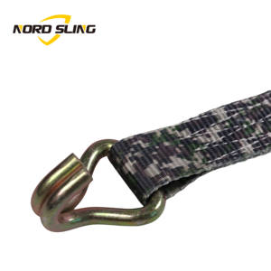 Sangle d'arrimage à cliquet en polyester de 3,8 cm (1,5 pouce), sangle d'arrimage rembourrée pour camion lourd, moto, certifiée CE, résistance à la rupture de 3000 kg - Product Image 6