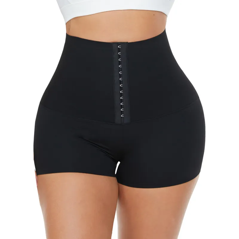 Kadın zayıflama vücut şekillendirici pantolon yüksek bel şekillendirici eğitmen şort külot karın kontrol şort