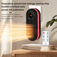 Pemanas Ruangan Mini Portabel Elektrik Dinding/Meja dengan Layar Digital dan Remote Control