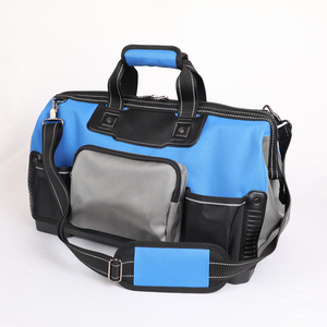 Sac à outils pour électricien Series Pro 1680D à fermeture éclair en polyester, stockage polyvalent, fond en plastique étanche OEM/ODM - Product Image 6