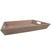 Fabrication sur mesure Plateaux de service en bois pour petit-déjeuner en gros Plateaux en bois non finis