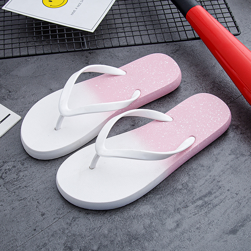 2023 Gradient Flip-flops Women Summer Beach Shoes Non-slip Flip-flops Slippers