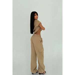 Costume pantalon pour femme avec détail poche Earth - Product Image 3