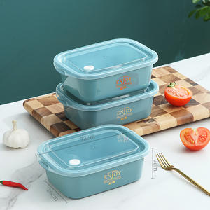 Lot de 3 et 4 boîtes à lunch pour micro-ondes de cuisine, conteneur de stockage des aliments, <span class=keywords><strong>airscape</strong></span>, café et aliments - Product Image 3