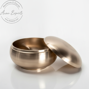 ชามอาหารเกาหลีแบบดั้งเดิมเคลือบทองงานฝีมือดีไซน์ใหม่พร้อมฝาปิดใช้สำหรับเสิร์ฟอาหารปาร์ตี้งานแต่งงาน - Product Image 1