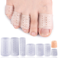 Protège-orteils perforés à double ouverture pour talons hauts ; Protège-ampoules et cors anti-friction doux ; Gel de silicone respirant