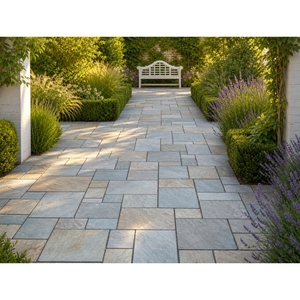 SH STONE Piastrelle in Granito Naturale con Motivo Francese per Esterni, <span class=keywords><strong>Giardino</strong></span>, Pavimentazione, Vialetti e Paesaggistica Personalizzata - Product Image 1