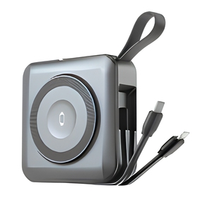 Banco de Energía Portátil de Viaje con Cables Integrados y Enchufes Globales Desmontables, Carga Inalámbrica Magnética, Pantalla LED, Batería <span class=keywords><strong>Externa</strong></span> - Product Image 5