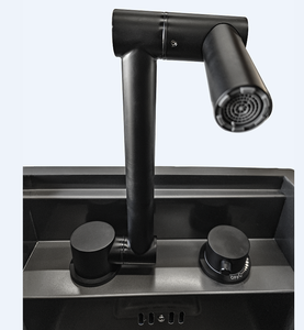 Lavabo Portatile in Acciaio Inox SUS 304 Nero per <span class=keywords><strong>Camper</strong></span>, Roulotte e <span class=keywords><strong>Accessori</strong></span> per Caravan - Product Image 6