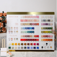 Kit de vernis à ongles gel mat et brillant, nuancier de couleurs unies opaques, 120 teintes, vernis gel UV à retirer par trempage pour studio de nail art