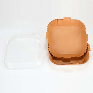 100 Piezas de Papel de Hornear de Silicona para Freidora de Aire, Fluorescente, Libre de BPA, Plegable, Antiadherente, de Grado Alimenticio, Papel Encerado para Envolver y Empacar - Product Image 3