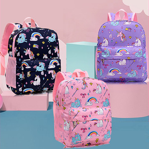 Zaino di protezione della colonna vertebrale dello studente della scuola primaria di alta qualità asilo <span class=keywords><strong>unicorno</strong></span> ragazzo e ragazza cartone animato zaino nuova borsetta - Product Image 3
