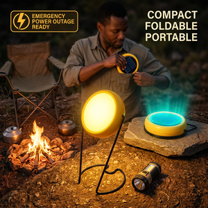 5-17H Long Runtime <b>Solar</b> Lamp Mono Crystalline <b>Panel</b> 3 Brightness Levels Flicker Free Eye Care <b>Foldable</b> <b>Solar</b> LED Lantern - Product Image 1