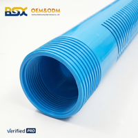 Tuyau de revêtement de puits anti-corrosion PN12.5 en UPVC moulé, résistant aux acides haute pression, 160-400 mm pour le drainage des mines profondes et les puits d'égouts