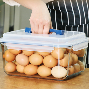 OWNSWING 大号长方形硼硅玻璃食品储存容器，带密封盖，不含 BPA，可使用微波炉和洗碗机 - Product Image 5