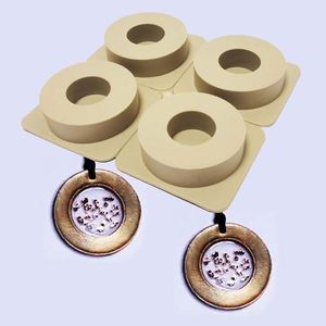 4 Cavity Aromatherapy Wax Die Creative Gypsum Mold Silicone Resin Scented Candles Mould for Plaster - Product Image 4