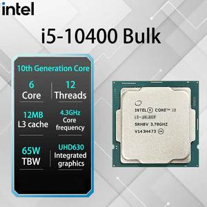 ซีพียู Intel Core i3 i5 รุ่นที่ 10 ซีรีส์ 10400 10400F 10105F 10105 10600KF แบบ Bulk / Tray สำหรับคอมพิวเตอร์เดสก์ท็อป Intel รุ่นที่ 10 - Product Image 6