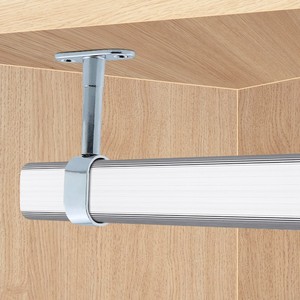 Support de <span class=keywords><strong>tringle</strong></span> à vêtements à <span class=keywords><strong>fixation</strong></span> rapide, base en alliage de zinc épaissi, accessoires de quincaillerie <span class=keywords><strong>pour</strong></span> armoire, supports <span class=keywords><strong>pour</strong></span> vêtements - Product Image 3