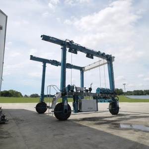Chariot de levage marin sur mesure 20 tonnes 50 tonnes pour la manutention de bateaux de pêche en aluminium avec option de système de palan à chaîne - Product Image 4