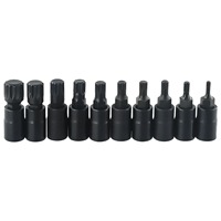 10 pièces clé à douille universelle 3/8 entraînement carré M4-M16 clé à douille ensemble Kit d'outils pour Automobile réparation clé outils manuels