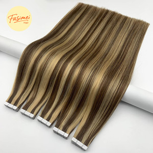 Estensioni per Capelli Tape-In di Qualità Popolari, Ipoallergeniche, Certificate CE RoHS ISO, Capelli Vergini Super Double Drawn, Installazione Rapida - Product Image 2