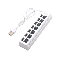 Wholesale Computer Hardware Software 4 Port Multi Splitter 7 in 1 USB 2.0 3.0 Hub for PC Laptop