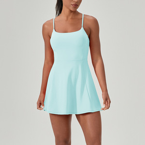 Gaun Olahraga Wanita Cepat Kering dan Bernapas untuk Tenis, Golf, Yoga, dengan Kantong, Bahan Spandex/Polyester - Product Image 4