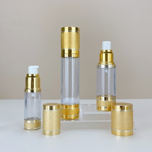 Cosmetic Serum <b>Bottle</b> 1oz 30ml 50ml 100ml Gold Plastic Airless Lotion <b>Pump</b> <b>Bottles</b> for Luxury Beauty Packaging - Product Image 5