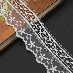 Hot Selling French Floral Mesh Embroidery Lace Fabric For Garment