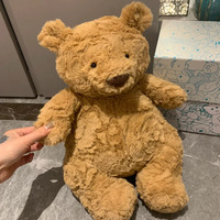 Peluche Ours JC Barcelona Mignon, Jouet en Peluche Doux, Décoration d'Intérieur, Cadeau Anti-Stress pour Amis, Cadeau d'Anniversaire
