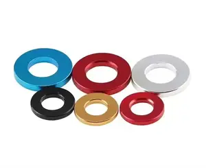 Factory Wholesale Flat Head Colorful Washer Electrical Computer Accessories Aluminum Alloy Washer