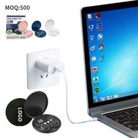 Kit de rangement de câbles USB Type C mini 6 en 1 en plastique blanc personnalisé, ensemble de câbles multifonctionnels portables pour une utilisation en extérieur