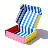 Boîte d'expédition en carton ondulé écologique avec logo personnalisé en carton recyclé