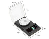 Haute qualité petit 10G 20G 50G 100G/0.001G balance de bijoux numérique de précision pesant la balance de bijoux de poche avec écran Lcd