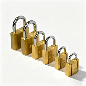 Cadenas antivol universel en laiton étanche à double levier avec logo personnalisé pour un accessoire de voyage pratique - Product Image 2