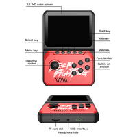 Console de jeu vidéo rétro portable 2700 en 1, prend en charge deux joueurs, 16 bits, écran LCD couleur de 3,5 pouces, mini console de jeu portable